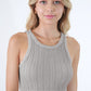 Vintage Cable Highneck Cami-9888