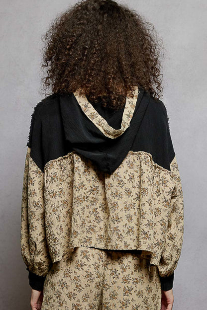 Floral Gauze Hoodie