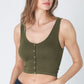 Button Front Crop Top-9890