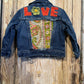 Love Kantha Back Kids Denim Jackets