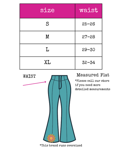 Pieced Denim Flares