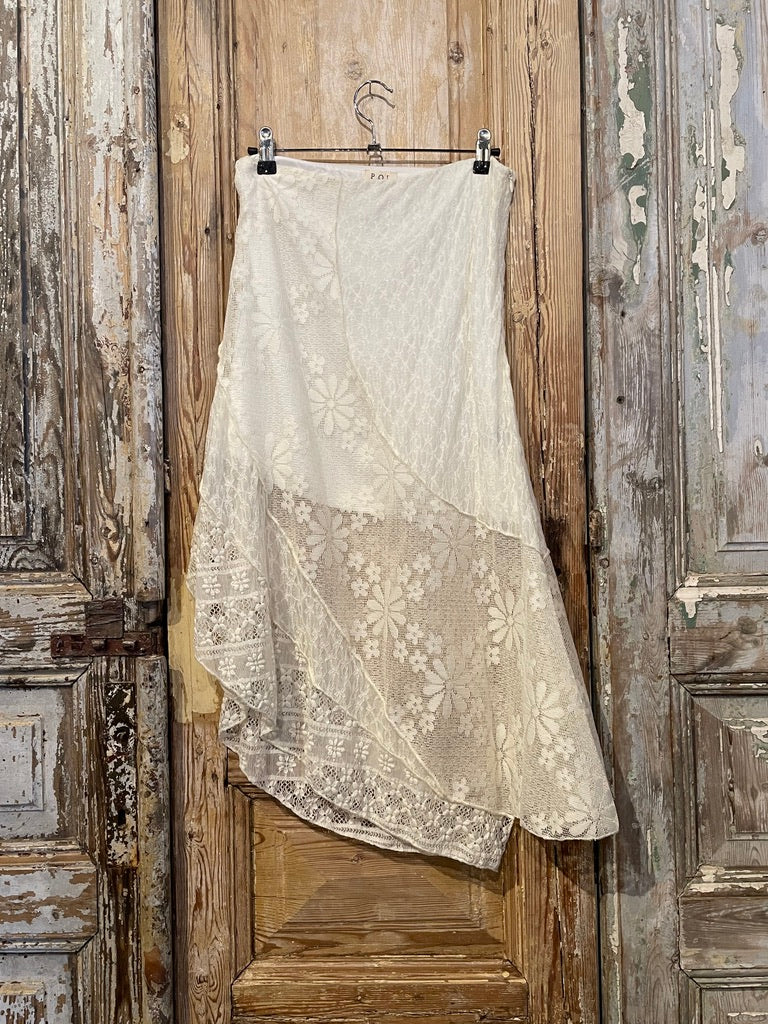 Lace Assymetrical Skirt