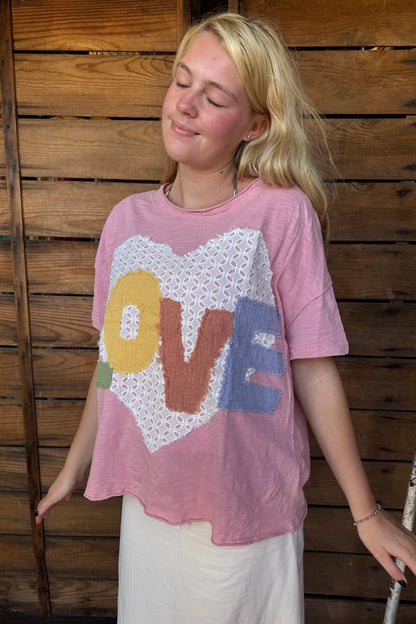 Heart Patchwork Tee