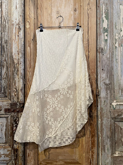 Lace Assymetrical Skirt