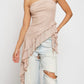 Ruffle Strapless Top