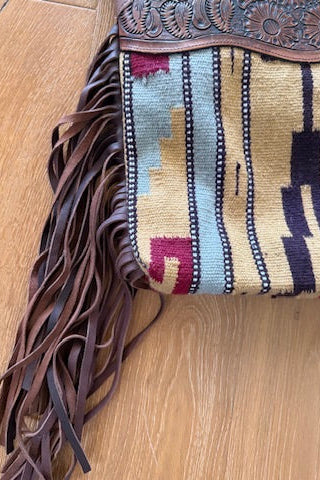 Fringed Aztec Bag