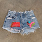 Size 26 Up Cycled Love Shorts