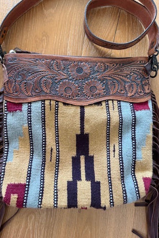 Fringed Aztec Bag