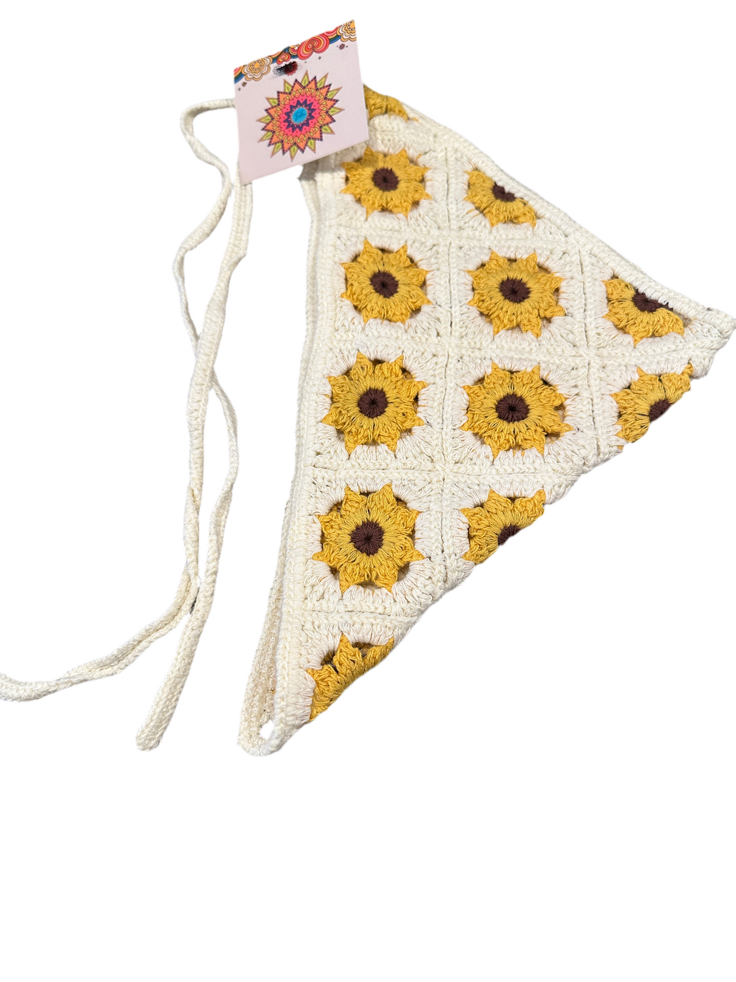 Daisy Crochet Bandana