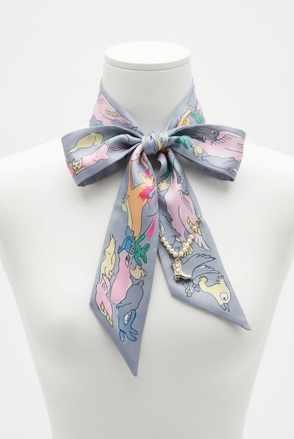 Colorful Animal Twilly with Charms