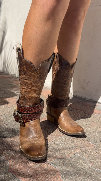 Tooled Boot Belt