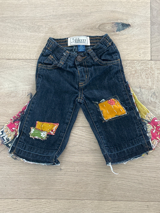 0-3m Up Cycled Kids Bell Bottoms