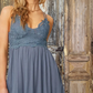 Indigo Melina Lace Dress-Short