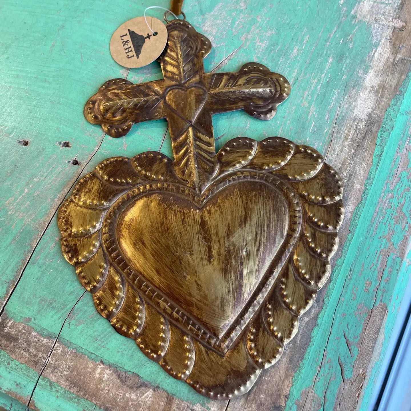 Cross Heart Ornament