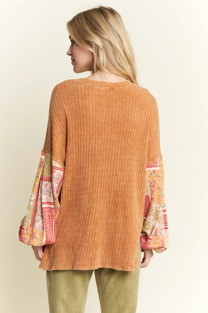 Bandana Sleeve Sweater