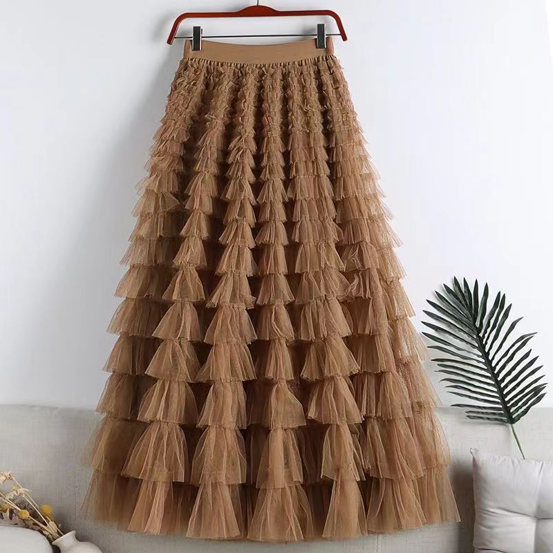 Combo Sized Ruffled Tulle Skirt
