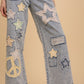 Star & Peace Patch Jeans