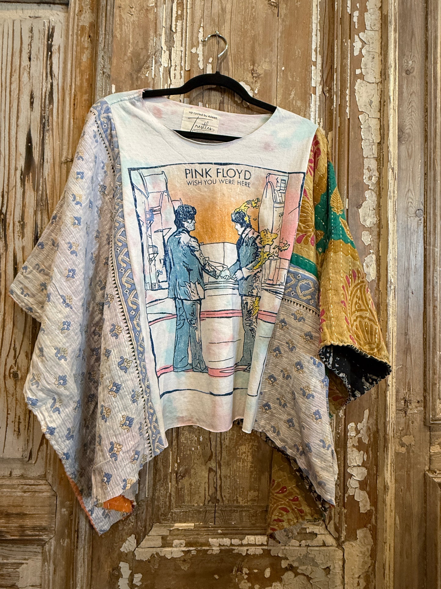 S/M Up Cycled Kantha Poncho