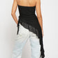 Ruffle Strapless Top