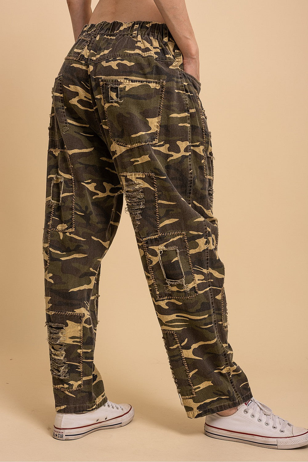 Patched Camo Pants