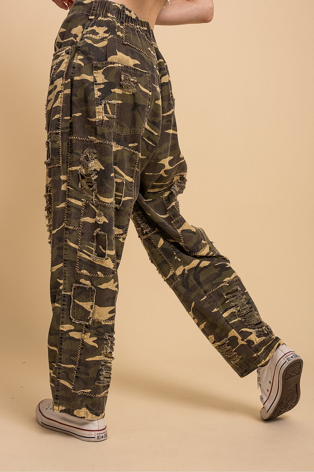 Patched Camo Pants