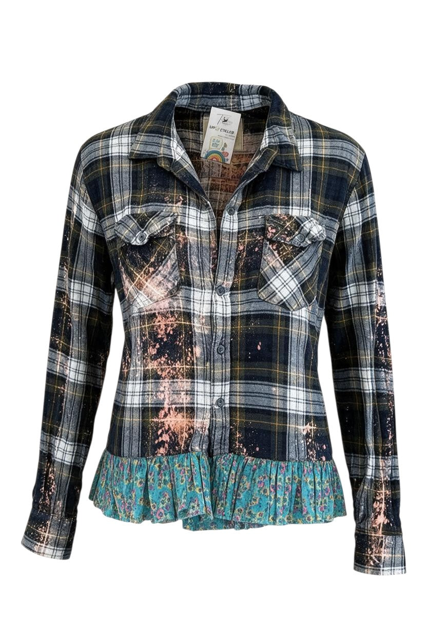 S/M Ruffled Flannel