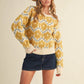 Happy Yellow Flower Sweater