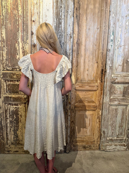 Flutter Linen Dress