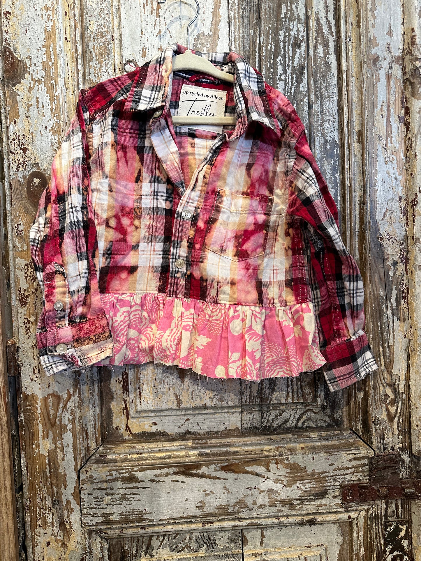4T Ruffled Plaid