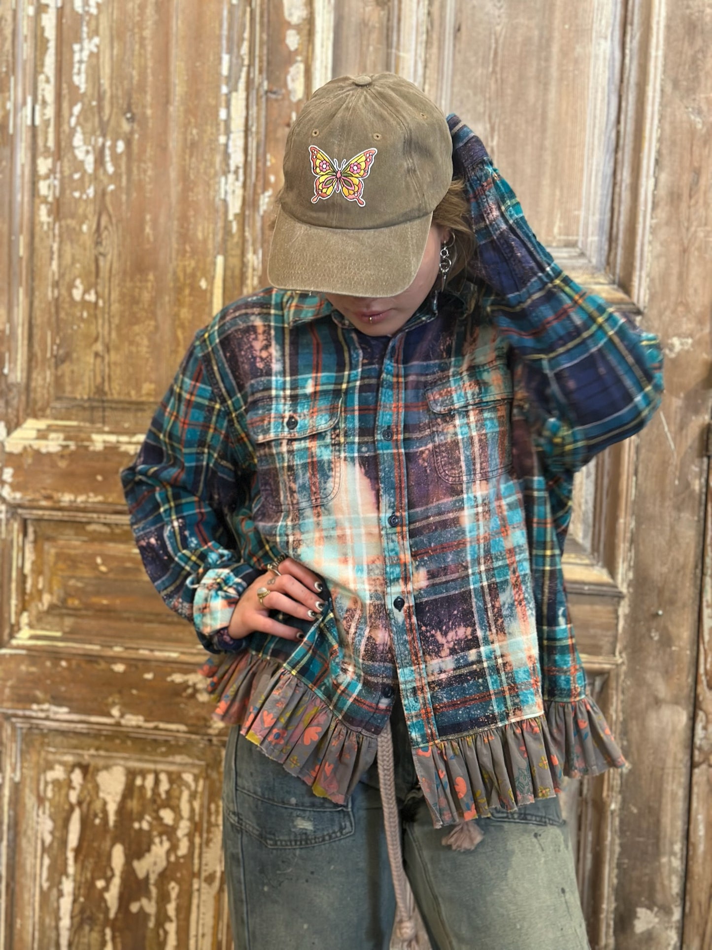 Large Ruffled Flannel