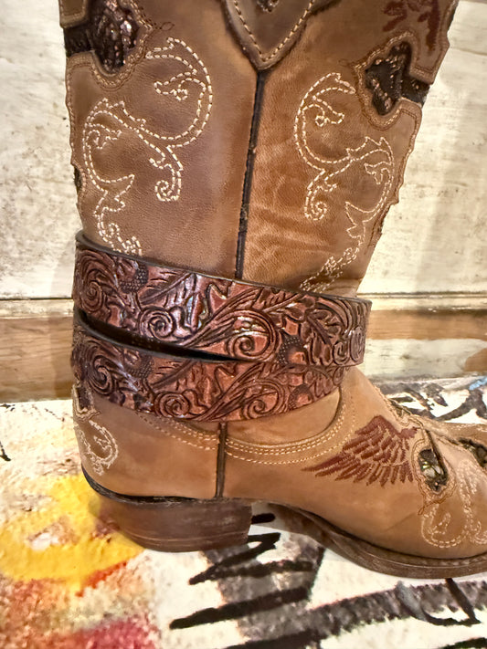 Tooled Boot Belt