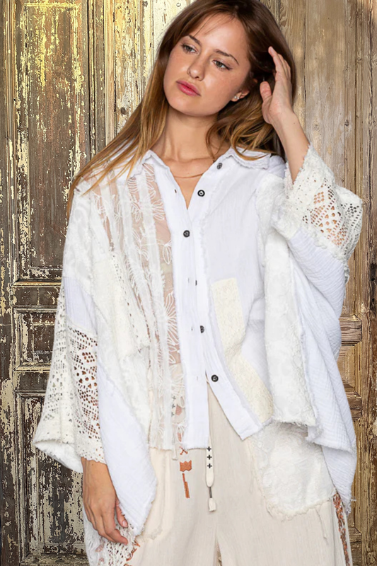 See-Thru & Crochet Top