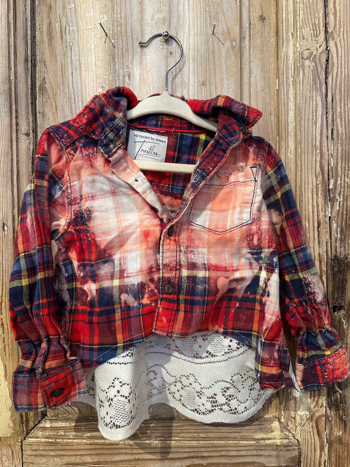 2T Lace Plaid
