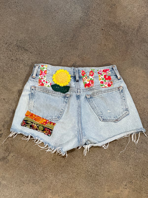 Size 26 Up Cycled Love Shorts