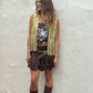 Pistachio Suede Fringe Vest