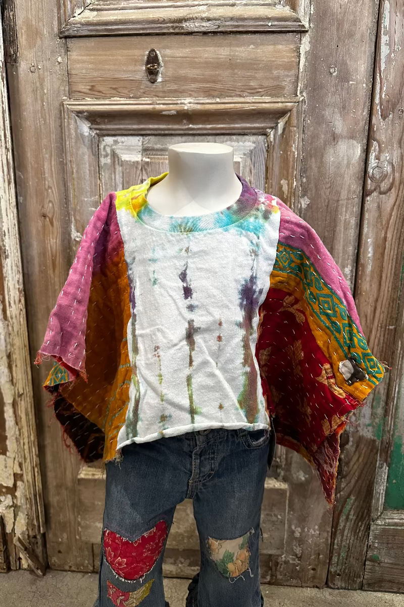 2T Tye Dye Poncho
