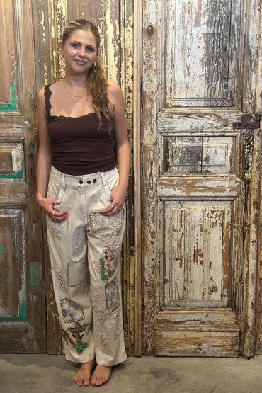 Lace Heart Pants