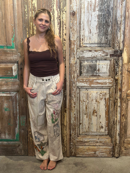 Lace Heart Pants