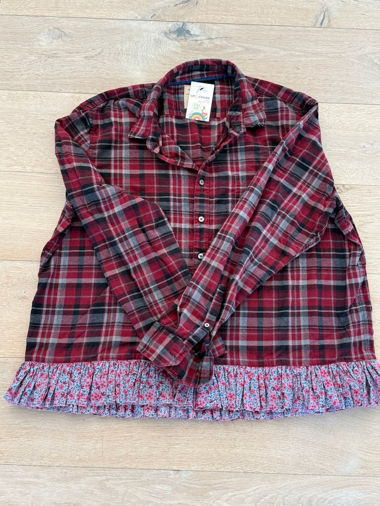 L/XL Ruffled Flannel