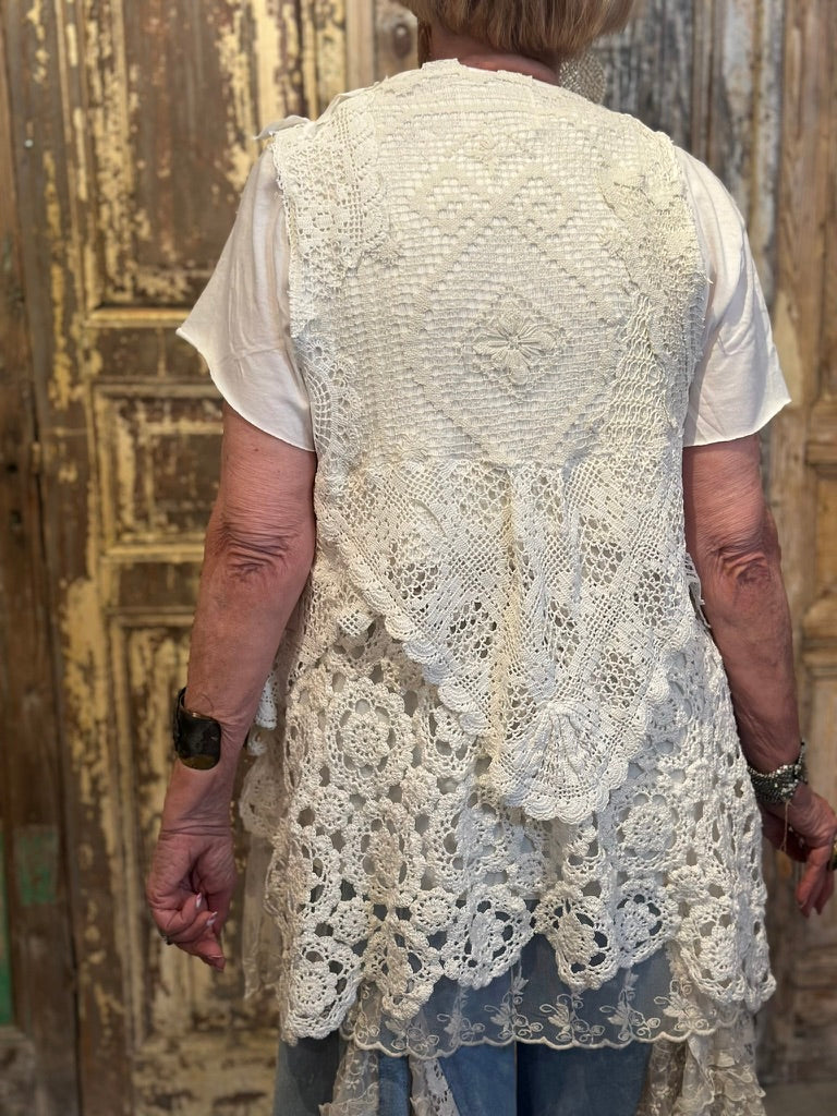 Up Cycled Crochet Tee