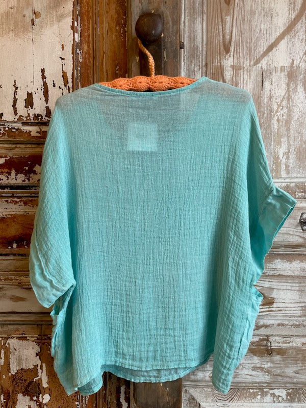 Linen & Gauze Top