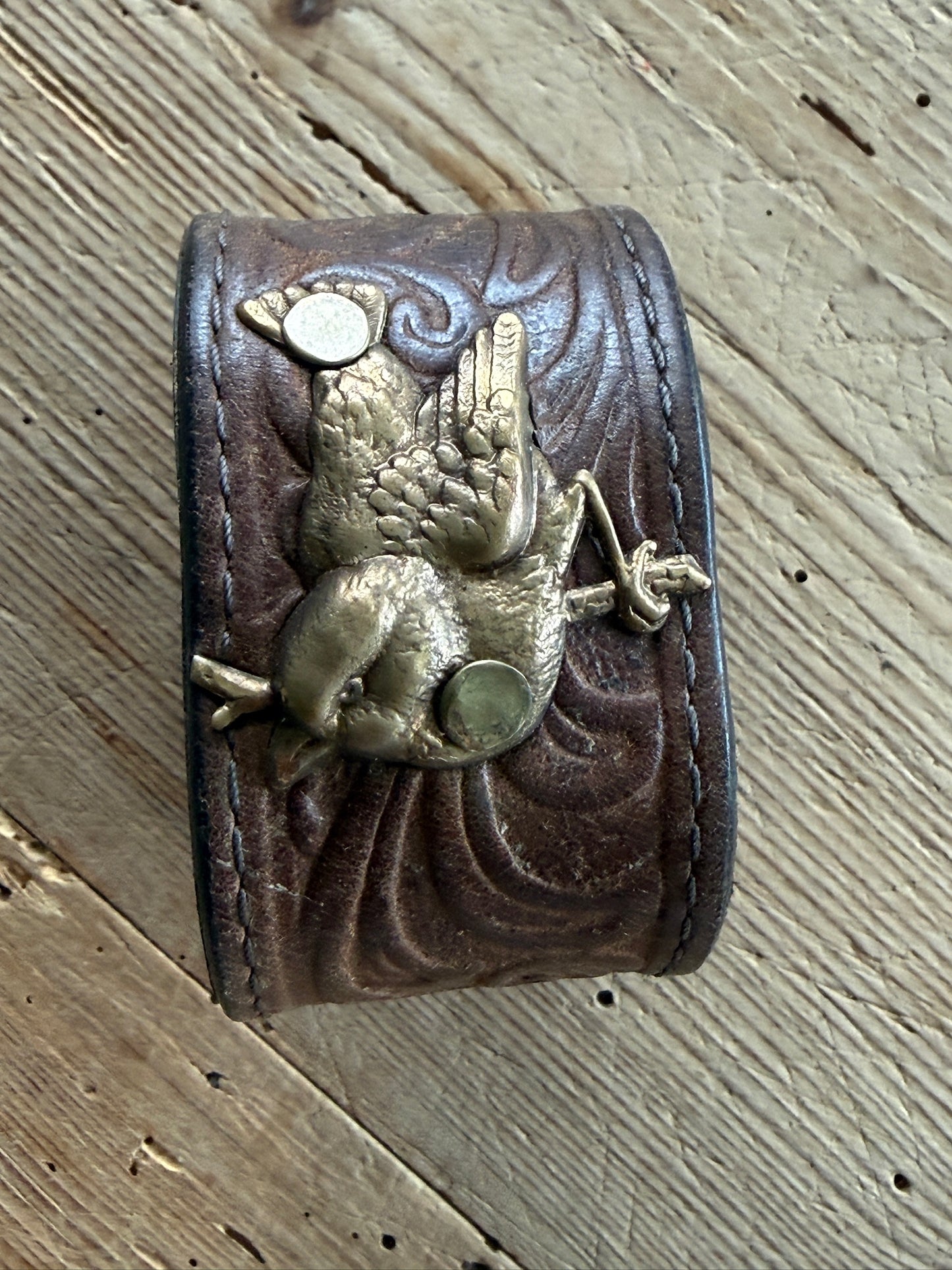 Brown Leather Cuffs