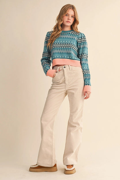 Blue 70's Sweater