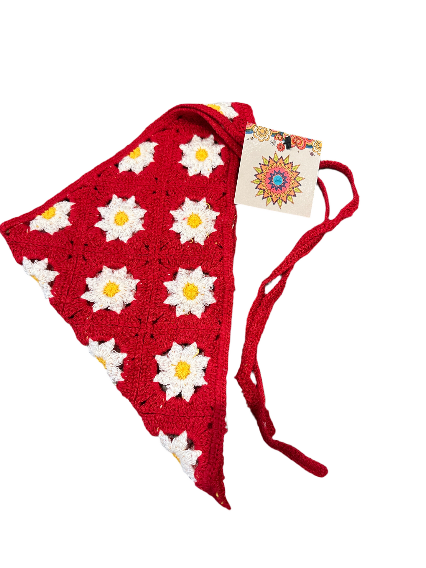 Daisy Crochet Bandana