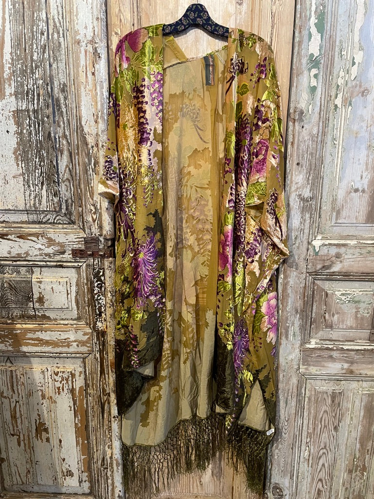 Velvet Holiday Garden Kimono