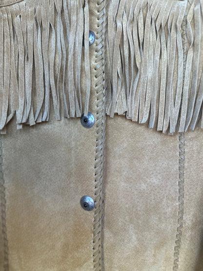 Retro Suede Fringe Jacket
