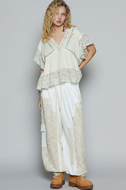Ruffle Sleeve Top