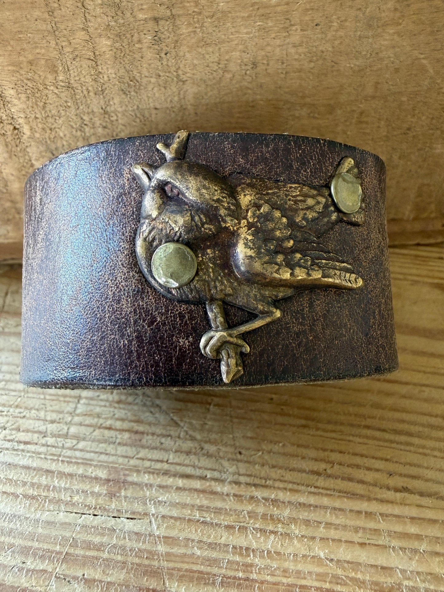 Brown Leather Cuffs
