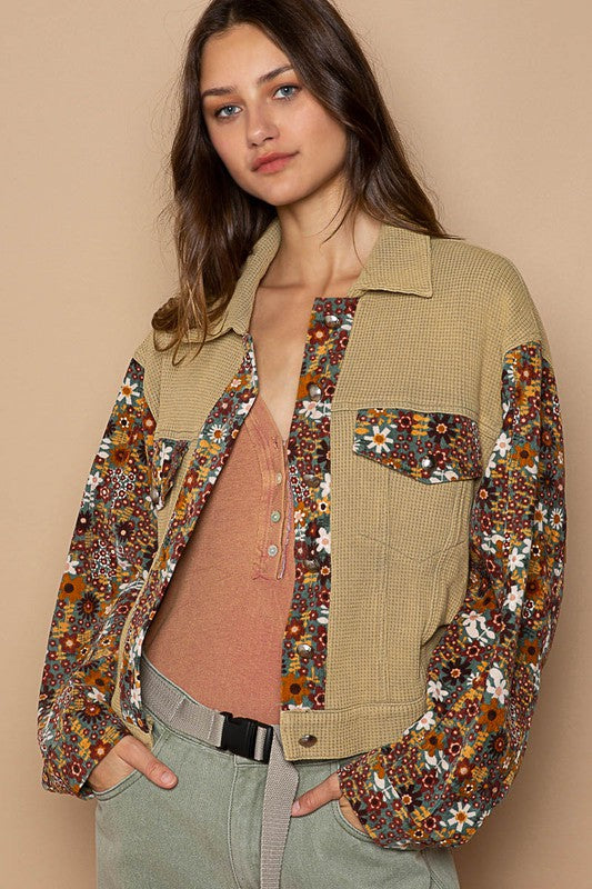 Floral Sleeve Jacket