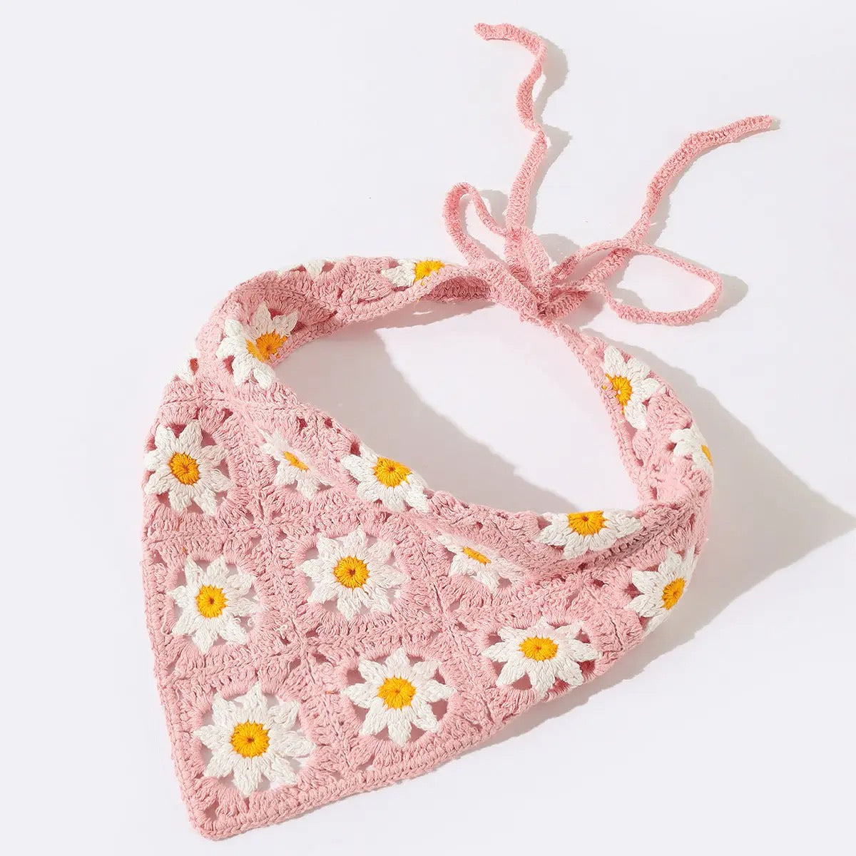 Daisy Crochet Bandana